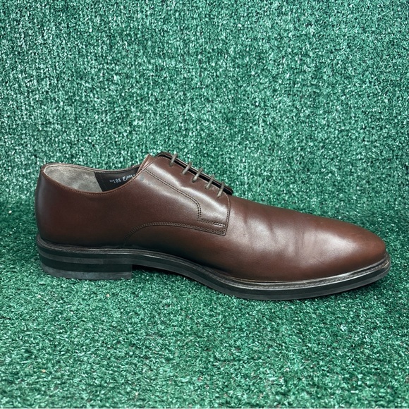 Bally Shoes Size 11.5 Brown Calf Leather Oxfords Made in Switzerland - Excellent
